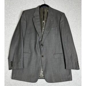 Loro Piana Daniel Cremieux Sport Coat Mens 44L Gray Two Button Dillards Italy